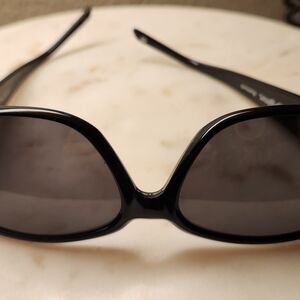 Brighton Black Oval Sunglasses W Blue Crystals On Sides